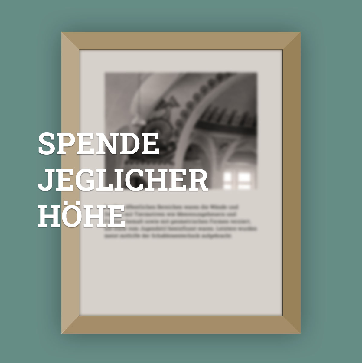Spende jeglicher Größe ab 2 € 